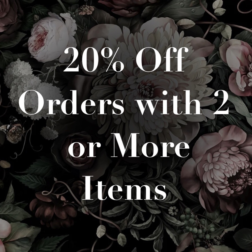 20% Off When You Bundle Any 2 or More Items!!!